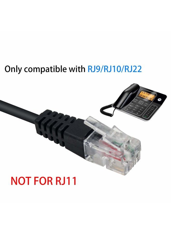 Poyiccot RJ9 to 3.5mm Adapter, RJ9 Male to Dual 3.5mm Female Headphone Adapter for Telephone Audio Adapter Headset Buddy Cable for Office - Image 4