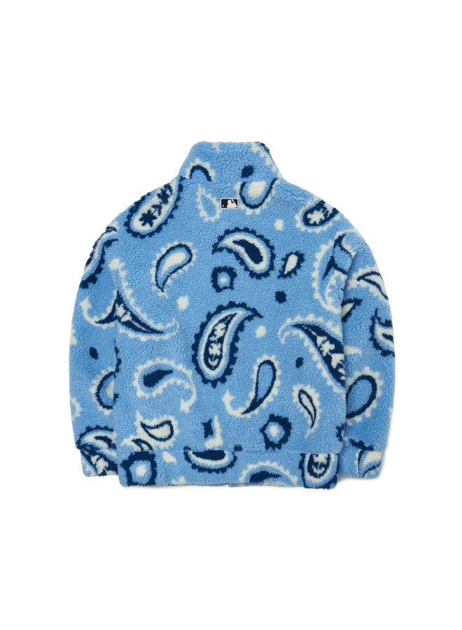 MLB Men'S And Women'S Couple Faux Shearling Jacket Paisley Pattern Warm Casual Autumn Winter Fdi01 - Image 5