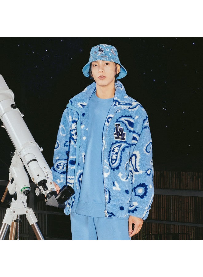 MLB Men'S And Women'S Couple Faux Shearling Jacket Paisley Pattern Warm Casual Autumn Winter Fdi01 - Image 2