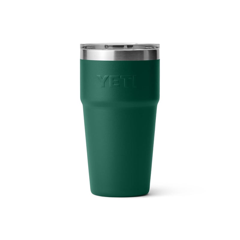 YETI Rambler 20 oz Stackable Tumbler, Stainless Steel, Vacuum Insulated with MagSlider Lid, Black Forest Green - Image 5