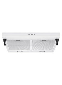 ADMORE Under Cabinet Kitchen Hood White 60cm Range Hood Convertible Duct 3-Speed Push Buttons, LED Light, and Powerful 1700 RPM  - Image 1