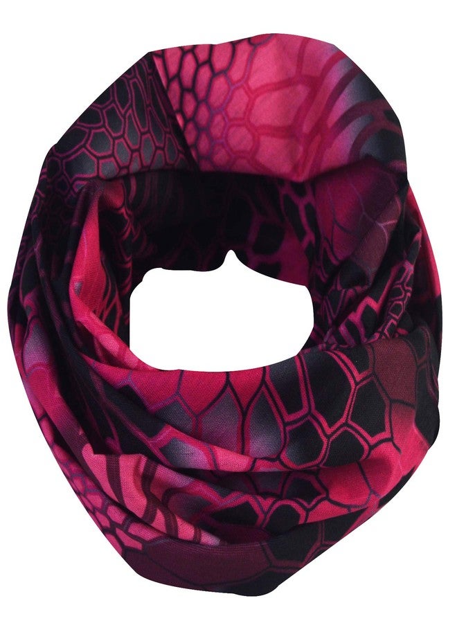Obacle Bandana Face Mask for Sun Dust Wind Protection Breathable Seamless Face Mask Headband Bandana Women Thin Neck Gaiter for Motorcycle Fishing Hunting Outdoor Sport (Python Skin Black Gray Pink) - Image 4