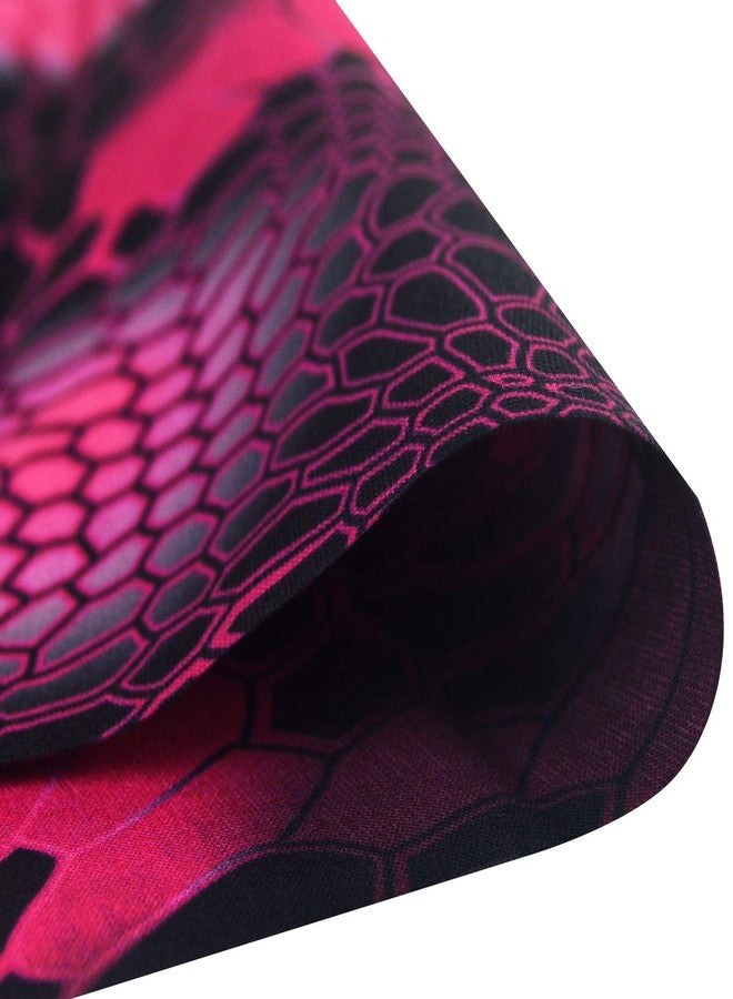 Obacle Bandana Face Mask for Sun Dust Wind Protection Breathable Seamless Face Mask Headband Bandana Women Thin Neck Gaiter for Motorcycle Fishing Hunting Outdoor Sport (Python Skin Black Gray Pink) - Image 5