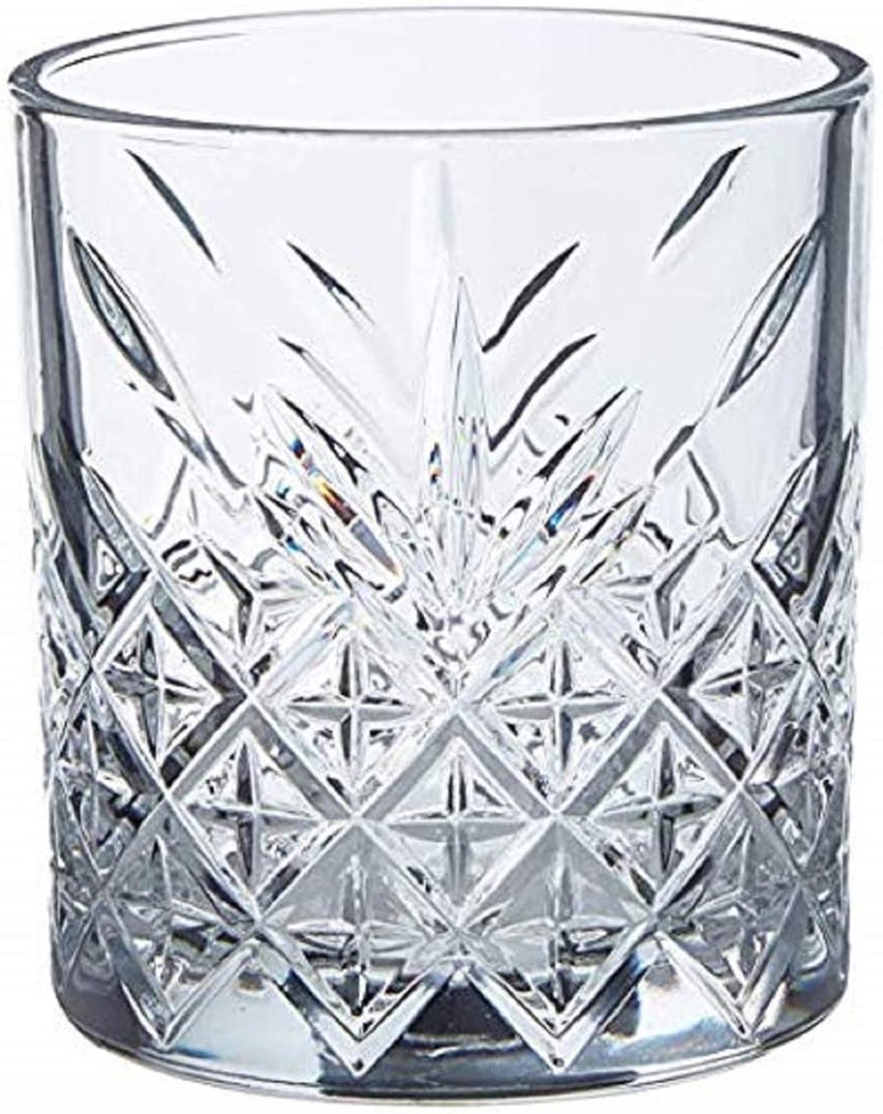 ROSEFINCH Glass Classic Designer Whiskey Touch Glass Heavy Base Rocks Barware Glasses for Scotch Mixed Drinks Wine Bourbon Cocktail Drinks Scotch Glass Clear Set of 6 - Image 2