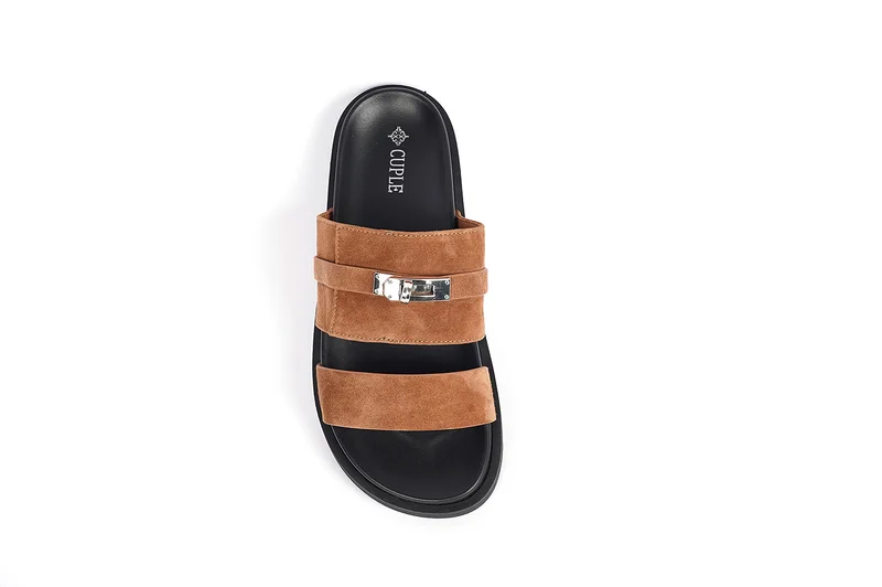 Cuple Ladies Slip-on double strap Sandals