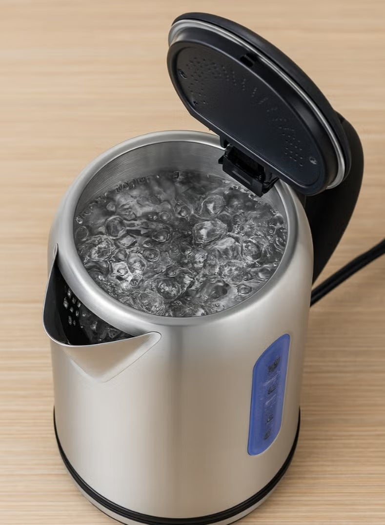 Venus 1.8L Stainless Steel Cordless Electric Kettle – Automatic Top Lid, One-Side Water Level Indicator, Auto Shut-Off, 220W Power – Durable & Safe Hot Water Kettle for Home & Office - Image 3
