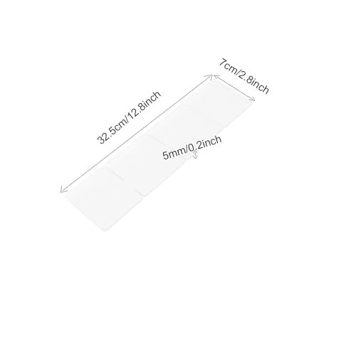 Onerbuy 8pcs Adjustable Grid Drawer Dividers DIY Plastic Closet Separator Tidy Organizer Container 32.5 * 7cm/ 12.8 * 2.8inch for Underwear Socks Belt Office Supplies(Transparent White) - Image 5