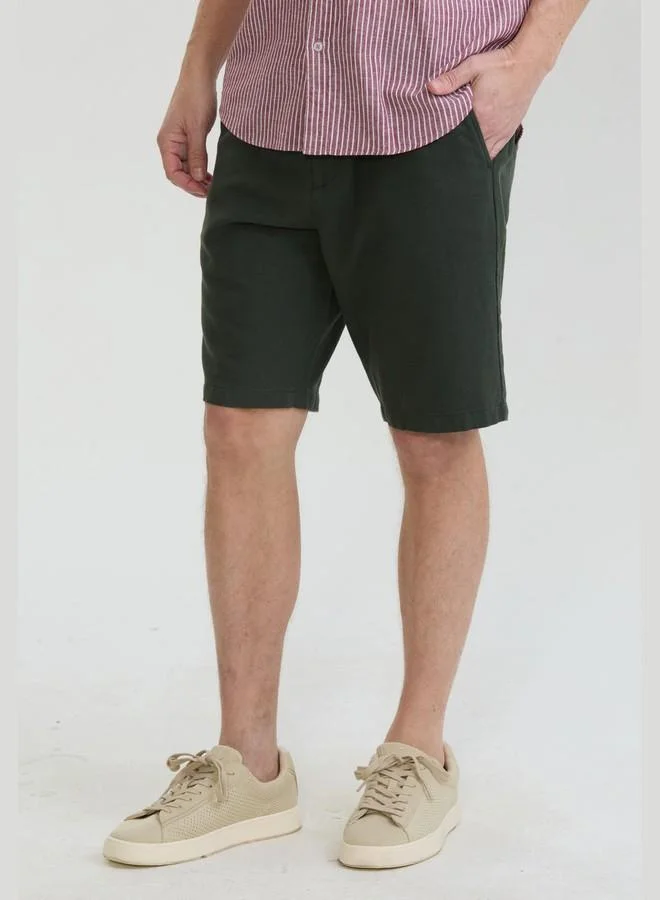 FELIX HARDY Men's Linen Cotton Casual Summer Shorts