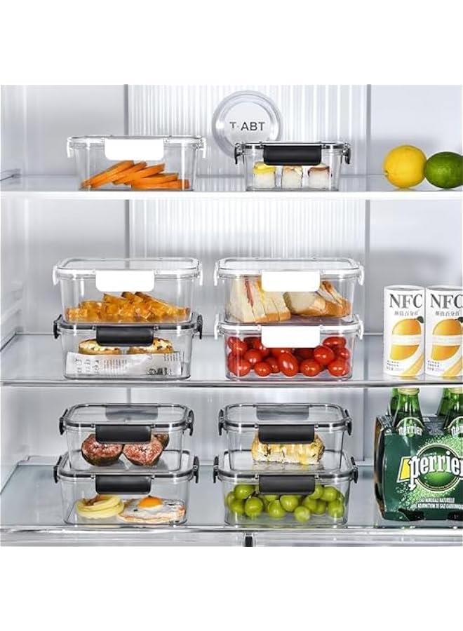 HOOKOR 4 Pack Reusable Food Storage Containers with Lids Airtight - Leakproof Meal-Prep Containers for Kitchen Storage Microwave/Dishwasher Safe (58-02) - Image 2