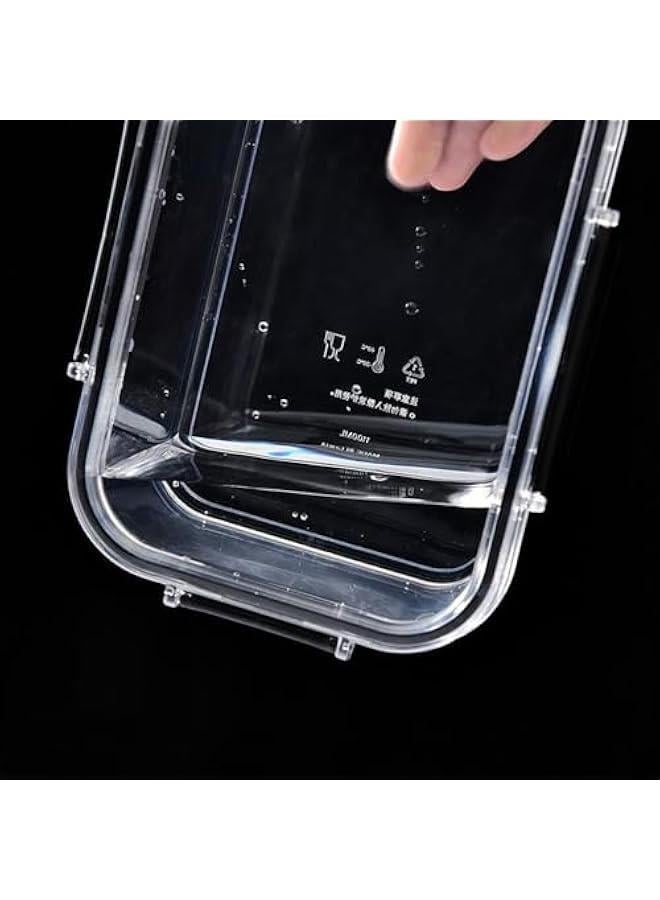 HOOKOR 4 Pack Reusable Food Storage Containers with Lids Airtight - Leakproof Meal-Prep Containers for Kitchen Storage Microwave/Dishwasher Safe (58-02) - Image 3