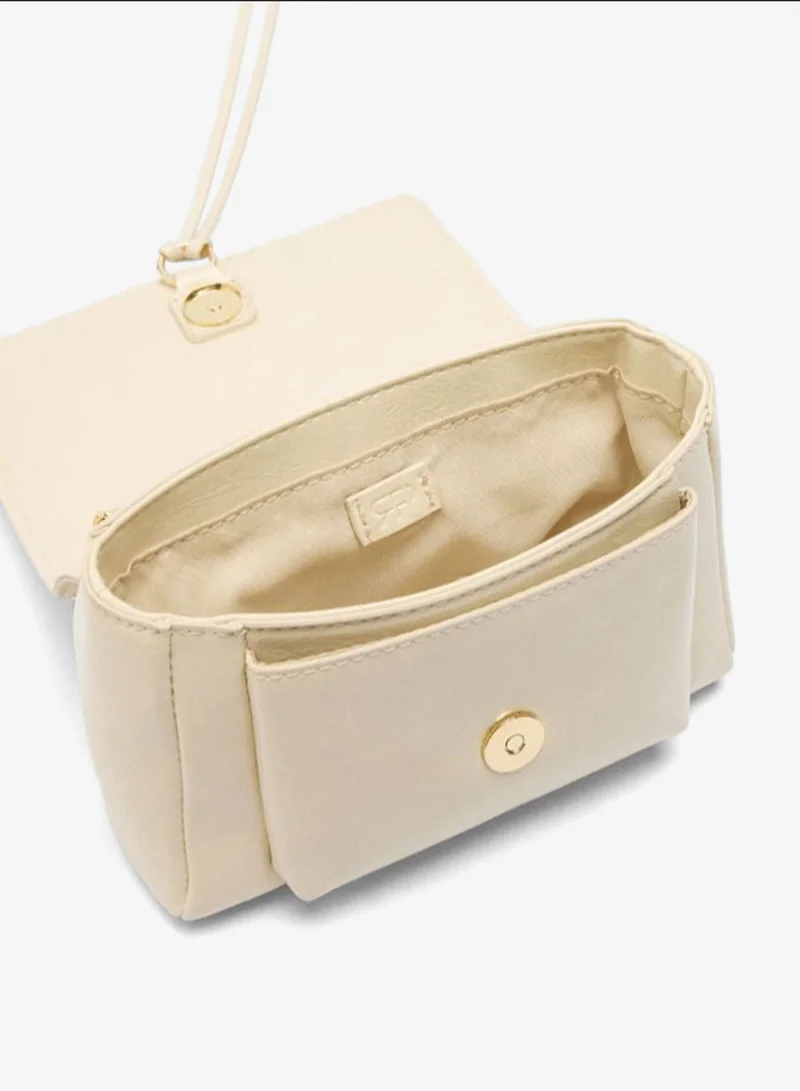 PARFOIS White Shoulder bag with flap for Women | Best Price UAE