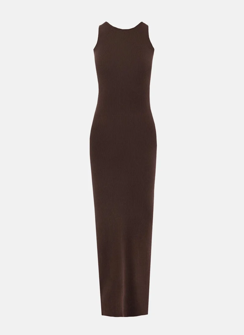 Lichi Knitted maxi dress with cut-outs at the back