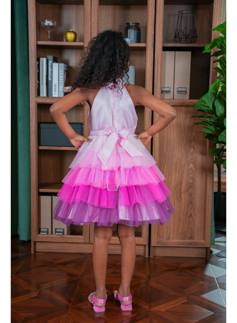 D'Daniela D' Daniela - Gina Pink Party Dress - Image 3