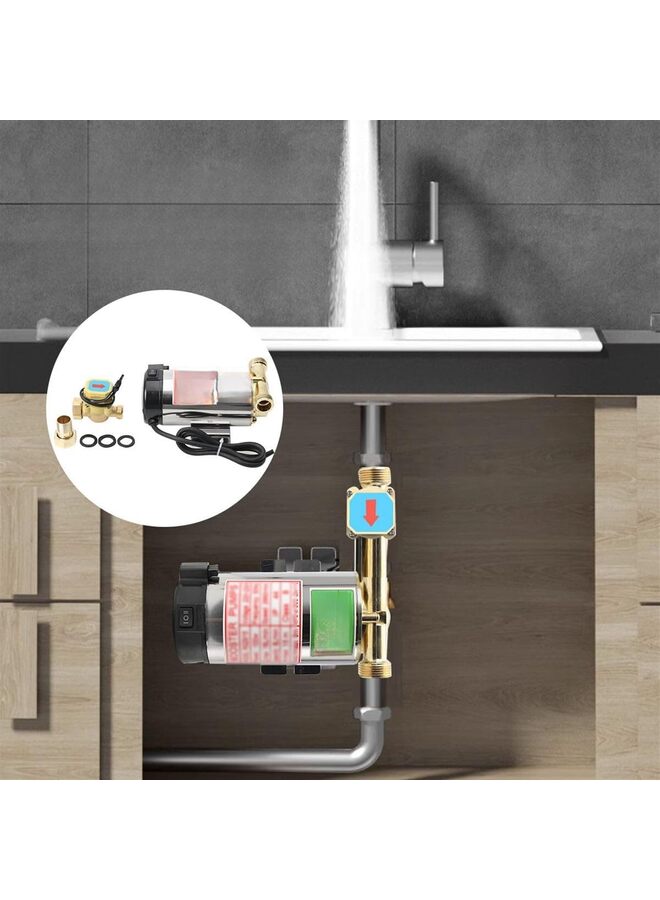 Water Pressure Booster Pump 220V Household Automatic Home Booster Pump Water Flow Booster Pump for Household Shower with Flow Switch (Size : 100W) - Image 5