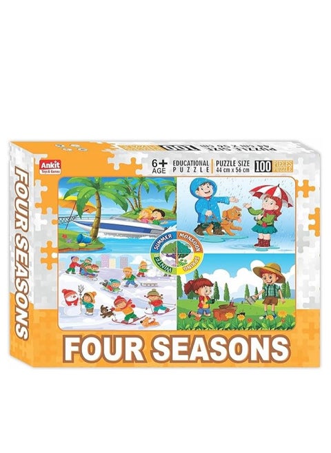 FOUR SEASONS PUZZLE,100-PIECE JIGSAW PUZZLE