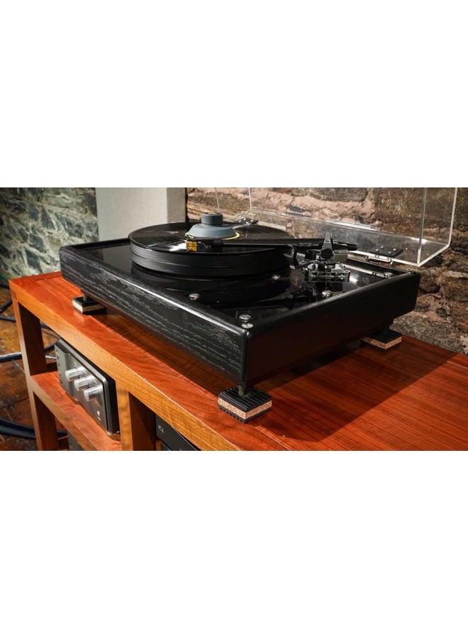 Tuneful Cables Sound Isolation Pads. Cork Pads for Turntables to Reduce Vibration & Skipping (1" Pack of 4) - Image 4