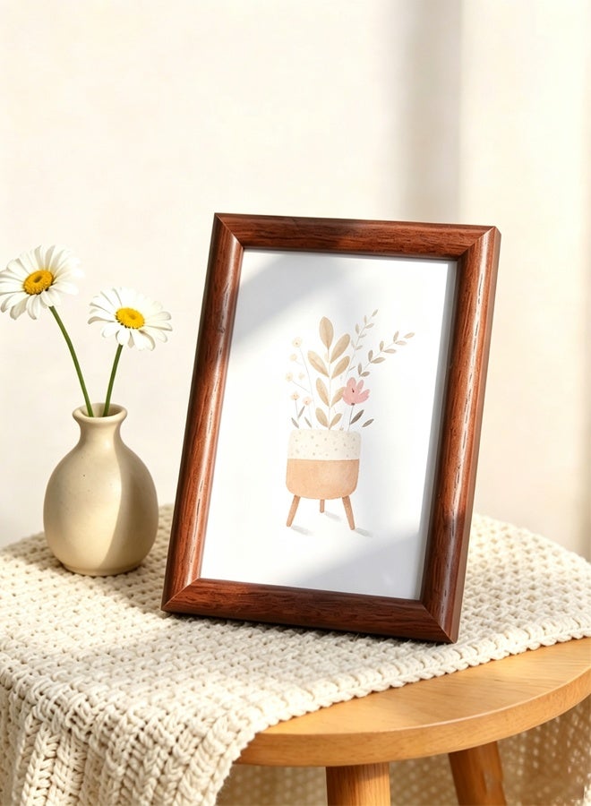 Keranixy Wooden Frame,Picture Frame, Wood Photo Frame Horizontal and Vertical Poster Frames for Tabletop Wall Hanging for Home Decor with Stand - Image 1