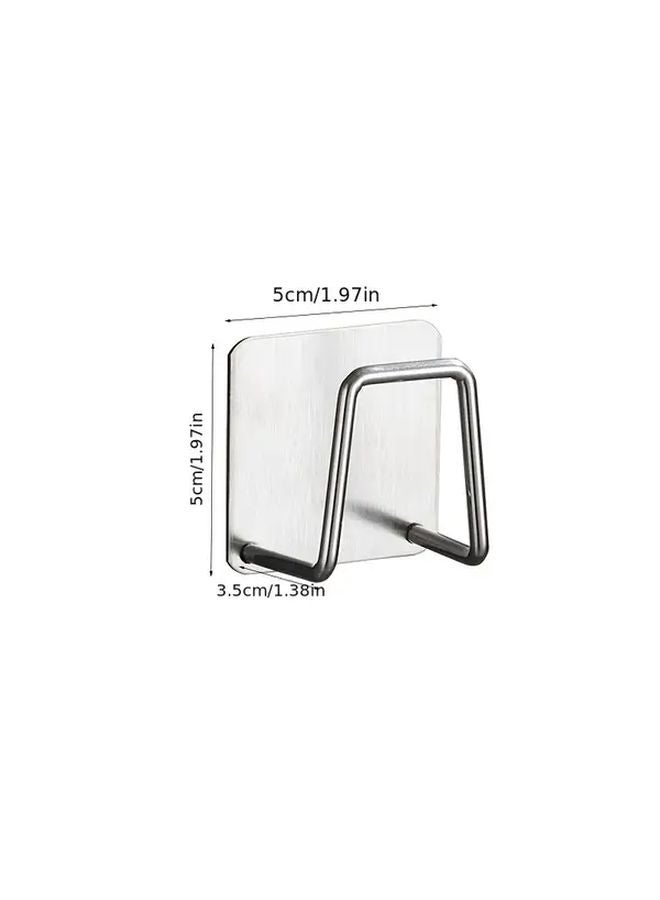 قطعتان حامل إسفنج الفولاذ المقاوم للصدأ حامل إسفنجة حوض المطبخ حامل مصفاة تصريف حوض المطبخ للإسفنج والليف - Image 1