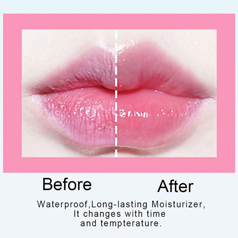 Aseawave 6 PCS pH Color Changing Lipstick, Crystal Flower Jelly Lipstick Glimmer Balm for all Skin Tones, Soft Tint & Subtle Shimmer Effect (Pink) - Image 3