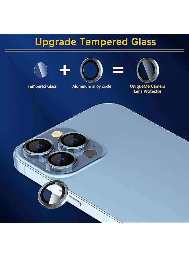 erorex Fntechpro Anti Scratch Hd Tempered Metal Glass Camera Screen Protector For Iphone 13 Pro Max 6.7In Iphone 13 Pro 6.1In Sierra Blue - Image 2