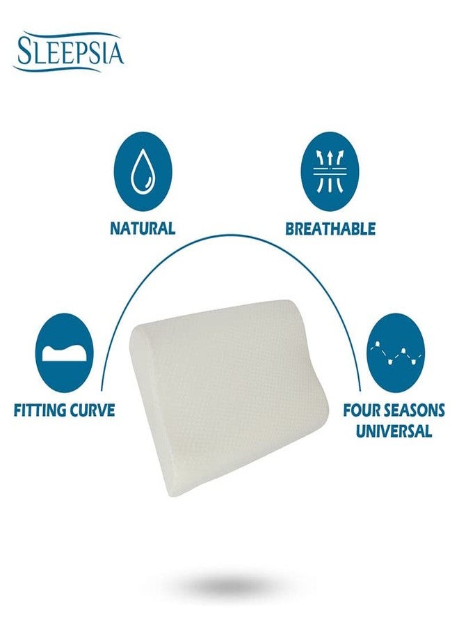 Sleepsia Cervical Contour Memory Foam Pillow, for Neck Pain Orthopedic Contour Pillow for Back Support (Pack of 3) - Image 5