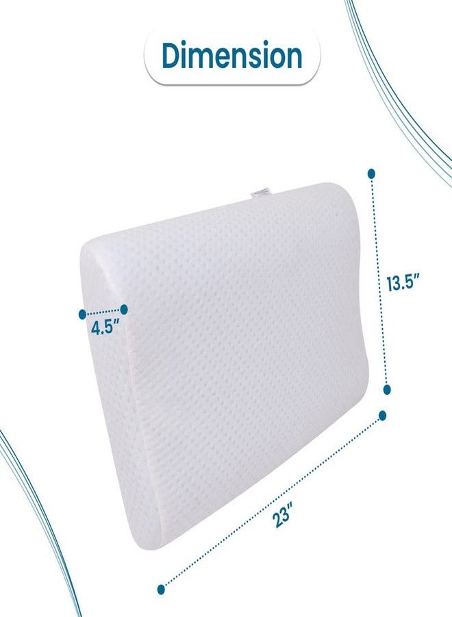Sleepsia Cervical Contour Memory Foam Pillow, for Neck Pain Orthopedic Contour Pillow for Back Support (Pack of 3) - Image 3