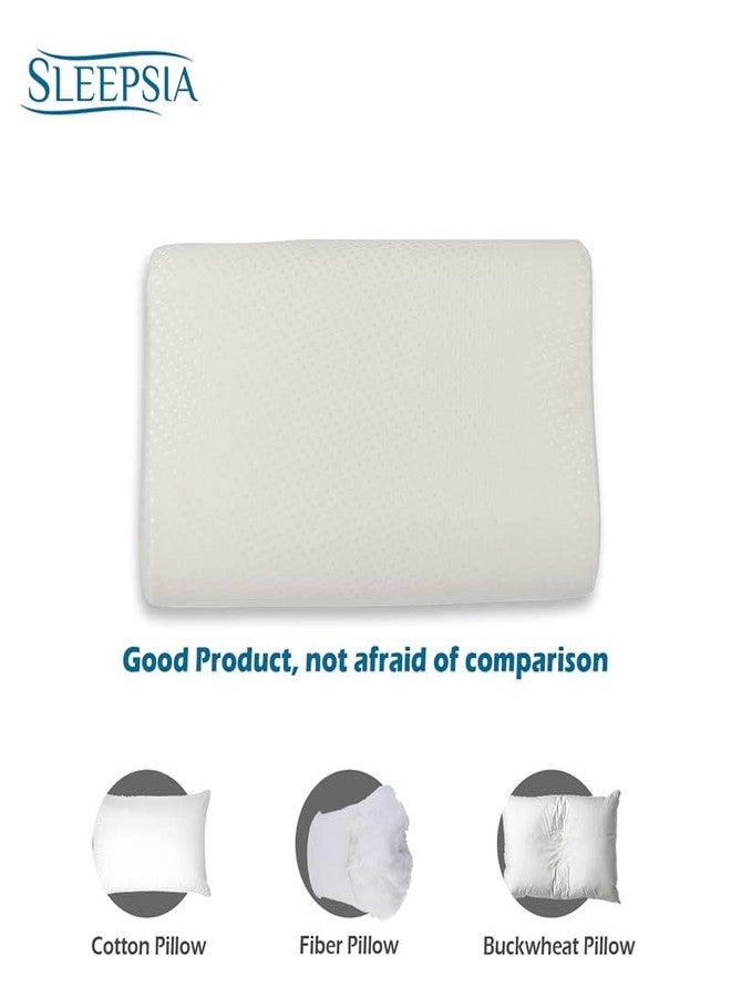 Sleepsia Cervical Contour Memory Foam Pillow, for Neck Pain Orthopedic Contour Pillow for Back Support (Pack of 3) - Image 4