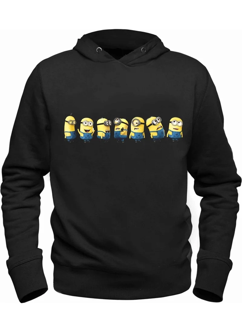 Alfa Tshirt Minions Black Kids Sweatshirt