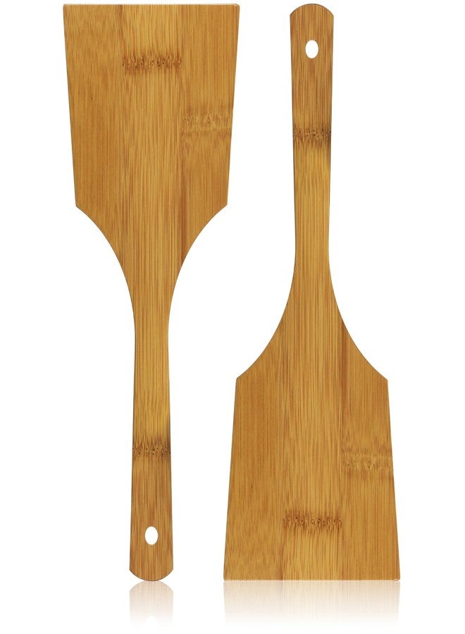 Morikuru Bamboo Okonomiyaki Spatula 11.2 in (285mm), Japanese turner, Teppanyaki flipper, Kote, Made in Japan, a Pack of Two - Image 1