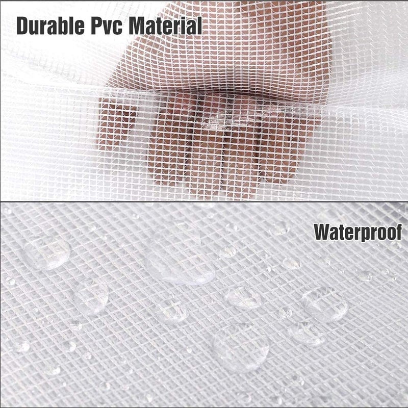 SYOSI Plastic Wallets A4 Zip Wallets Bags Plastic Mesh Document File Folder A4 Zipper Bag Zip Locked Bags A4 Zip Lock Mesh Document Files Wallet, 10PCS - Image 3