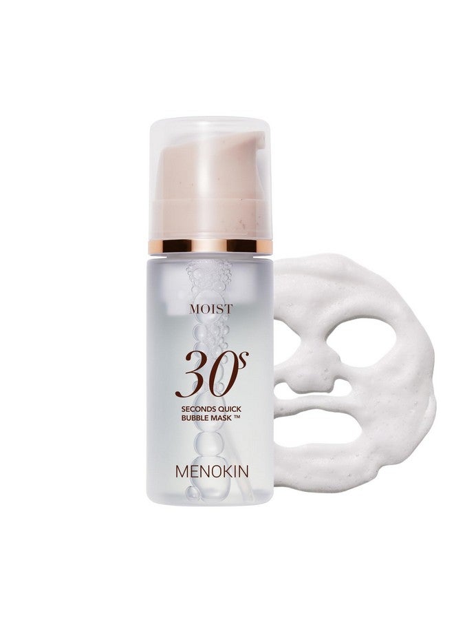 MENOKIN 30 Seconds Quick Bubble Mask(Moist) Hydrating Korean Facial Mask 8 Typeshyaluronic Acidmoisturizingeasyto Useglass Skin3.21 Fl.Oz - Image 1