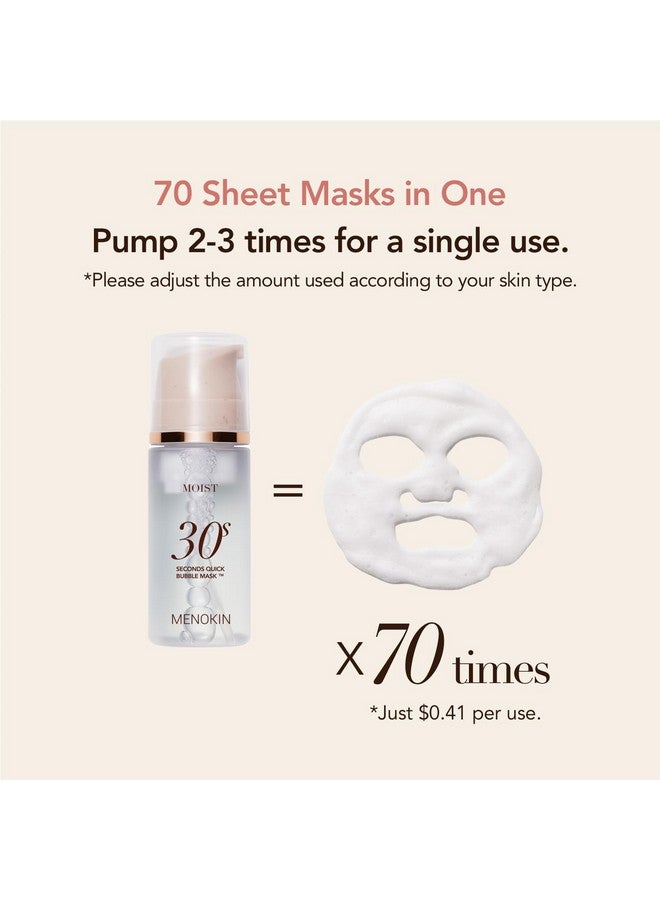 MENOKIN 30 Seconds Quick Bubble Mask(Moist) Hydrating Korean Facial Mask 8 Typeshyaluronic Acidmoisturizingeasyto Useglass Skin3.21 Fl.Oz - Image 5