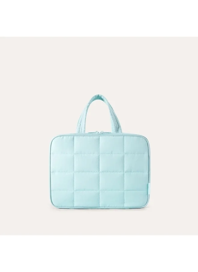 باج سمارت BAGSMART Light Blue Spacesaver ExploreEase Puffy Multi-Functional Toiletry Bag