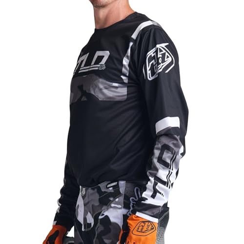 Troy Lee Designs GP Adult Motocross Off-Road Dirt Bike Long Sleeve Jersey, Brazen Camo, Gray, Small - Image 4