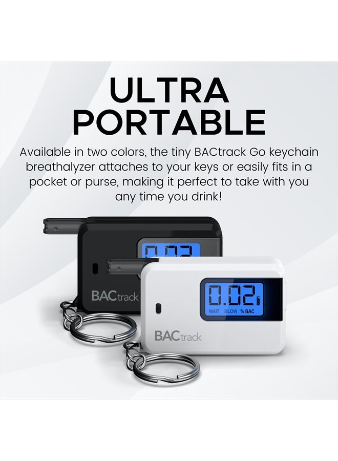 BACtrack Go Keychain Breathalyzer (White) | Ultra-Portable Pocket Keyring Alcohol Tester for Personal Use - Image 3