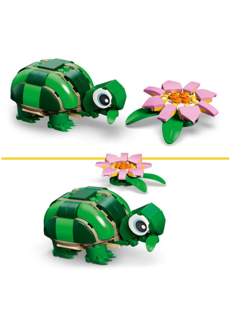 LEGO Creator 3in1 Turtle with a Water Lily Flower Building Set - Image 5