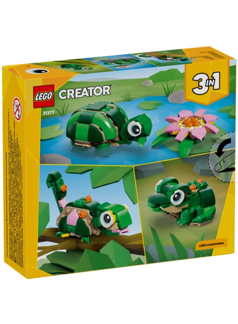 LEGO Creator 3in1 Turtle with a Water Lily Flower Building Set - Image 3