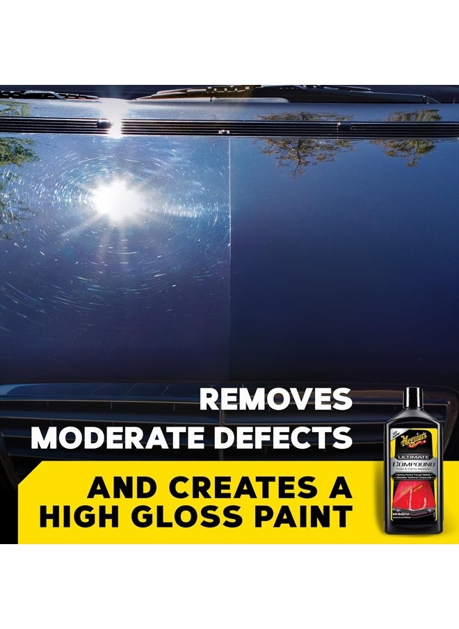 Meguiar's - Ultimate Compound, 15.2 Oz - Remove Scratches, Swirl Marks and Oxidation While you Restore Color and Clarity for a Showroom Shine - Safe and Effective on All Glossy Paints and Clear Coats - Image 1