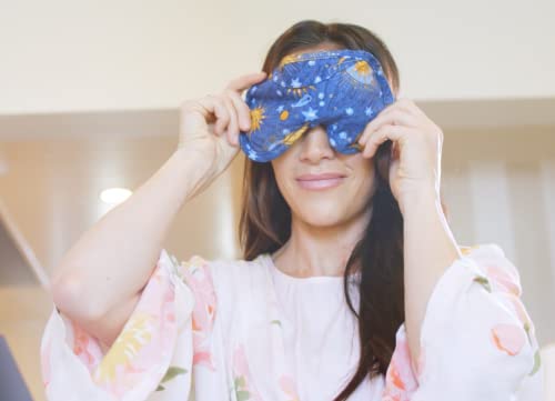 Nature's Approach Aromatherapy Lavender Eye Pillow with Satin Backing Herbal Pack, Celestial Red - Image 3