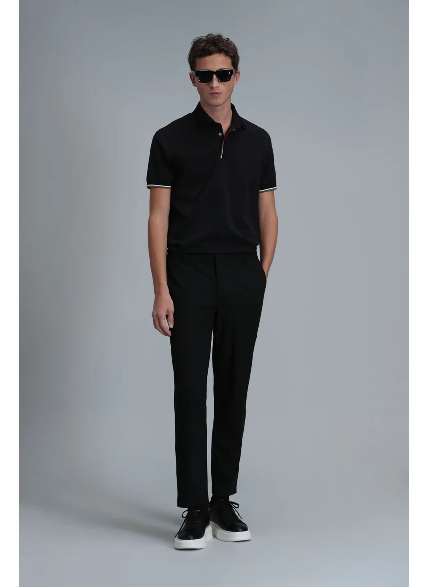 Lufian Warm Smart Men's Polo T-Shirt Black