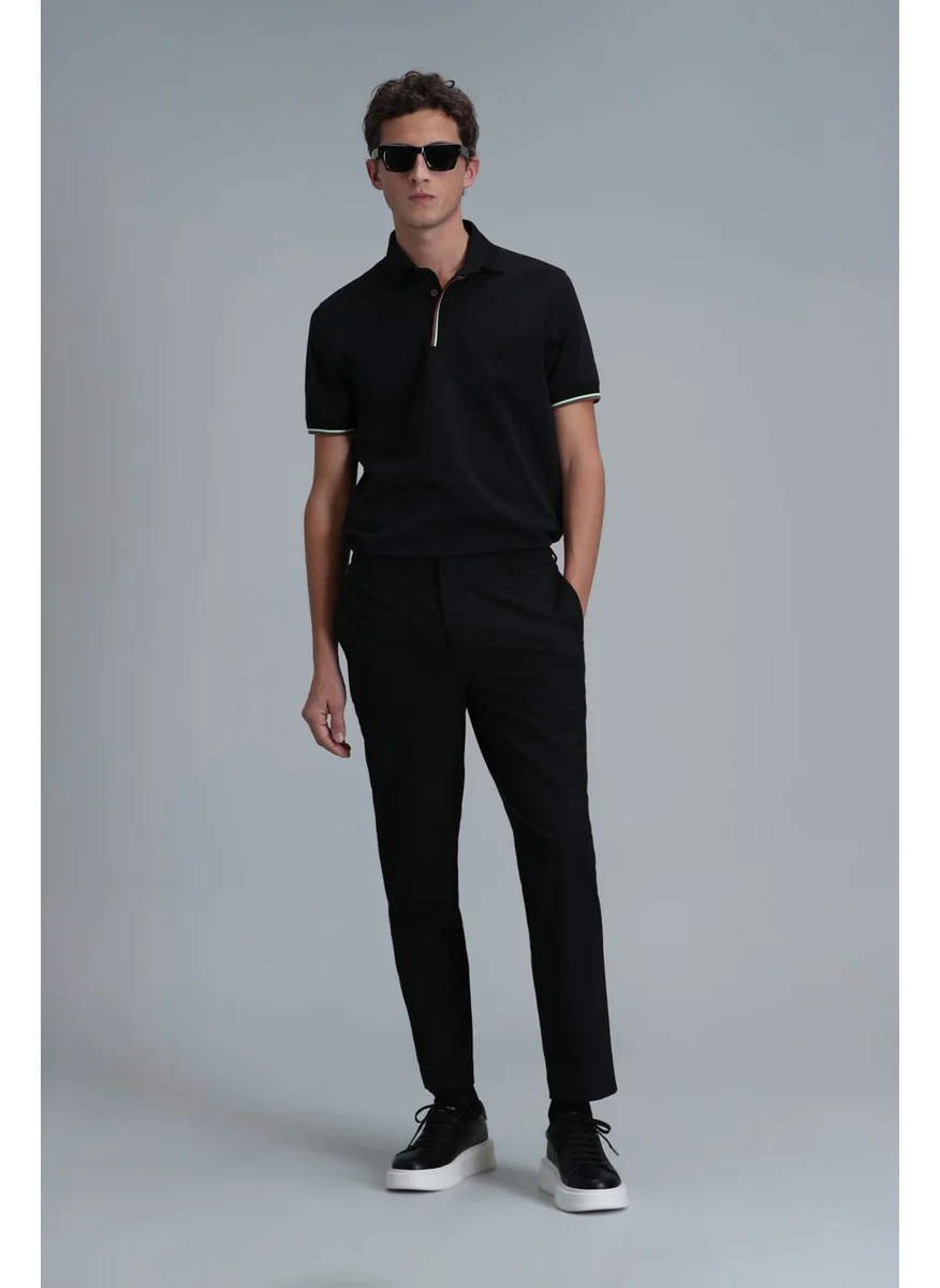 Lufian Warm Smart Men's Polo T-Shirt Black