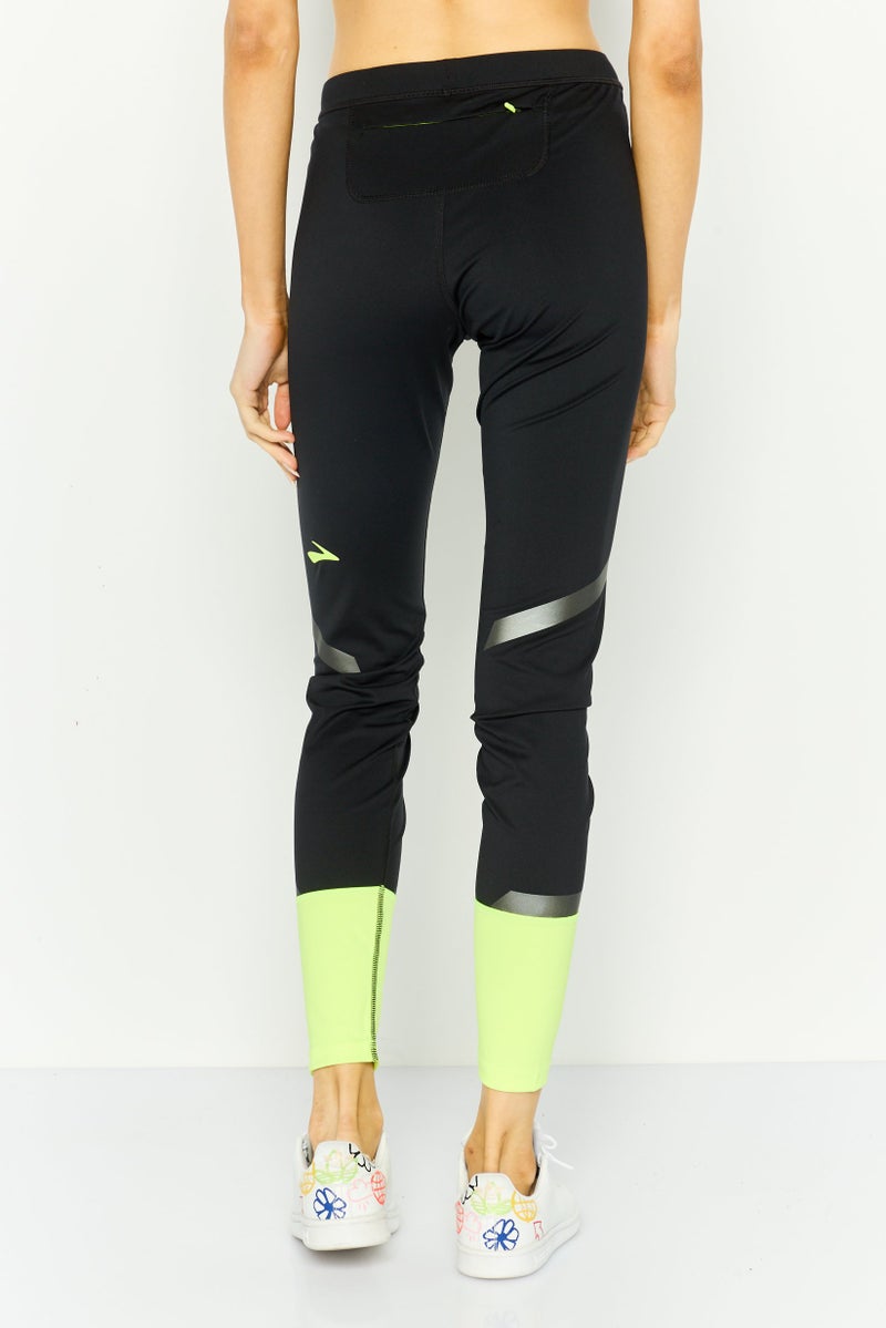 Brooks سراويل رياضية نسائية ضيقة للركض، سوداء - Image 4