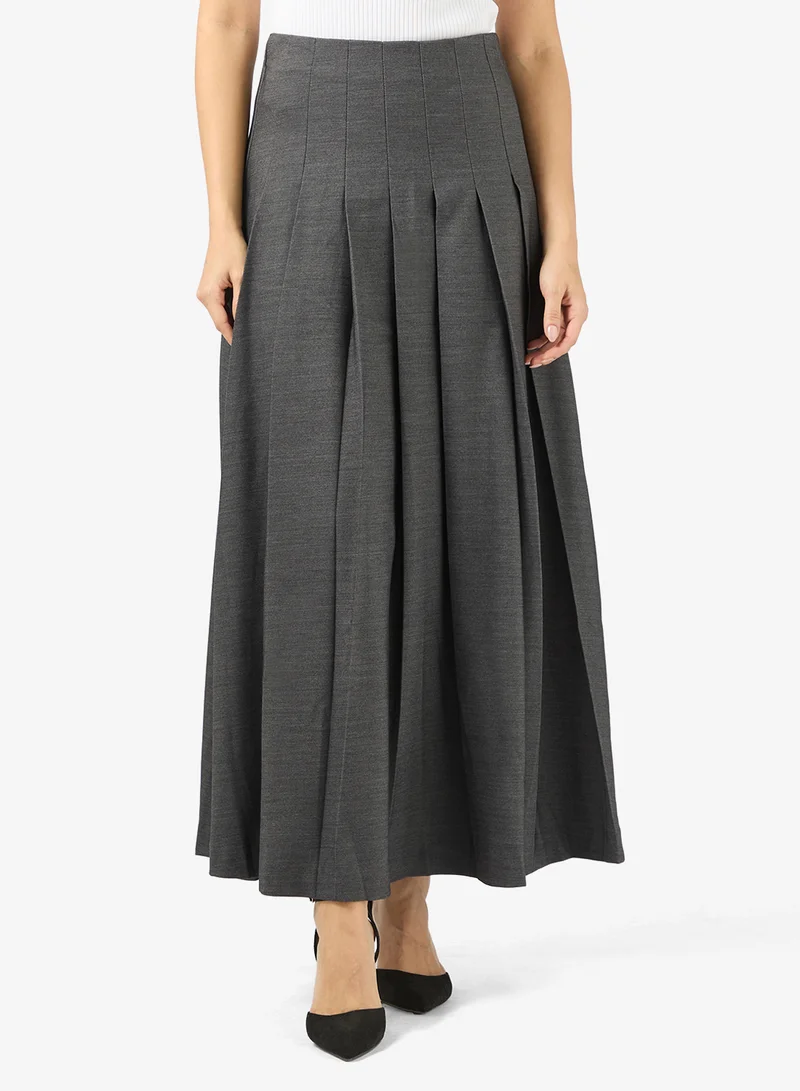 NEOMI High Waist LONG PLEATED SKIRT