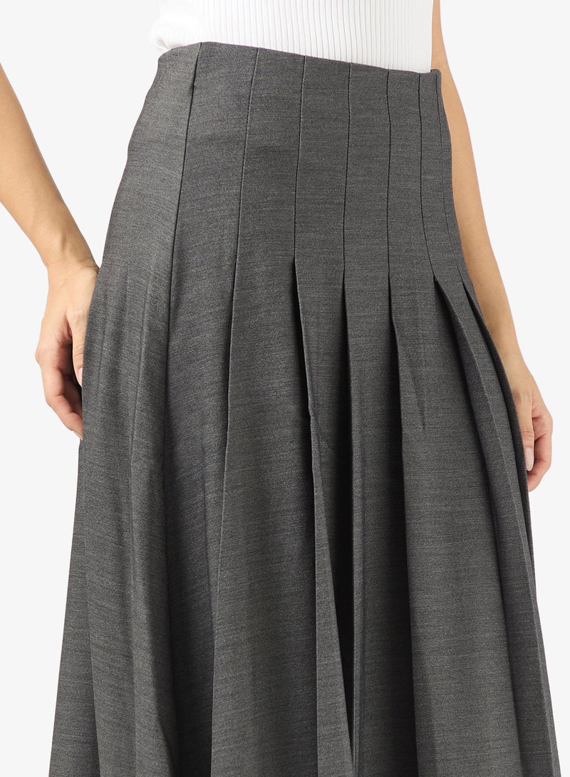 VERO MODA NEOMI High Waist LONG PLEATED SKIRT - Image 4
