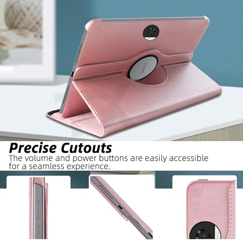 TGK Rotating Cover for Honor Pad 9 12.1 Inch Tablet Leather Flip Case (Rose Gold) - Image 3