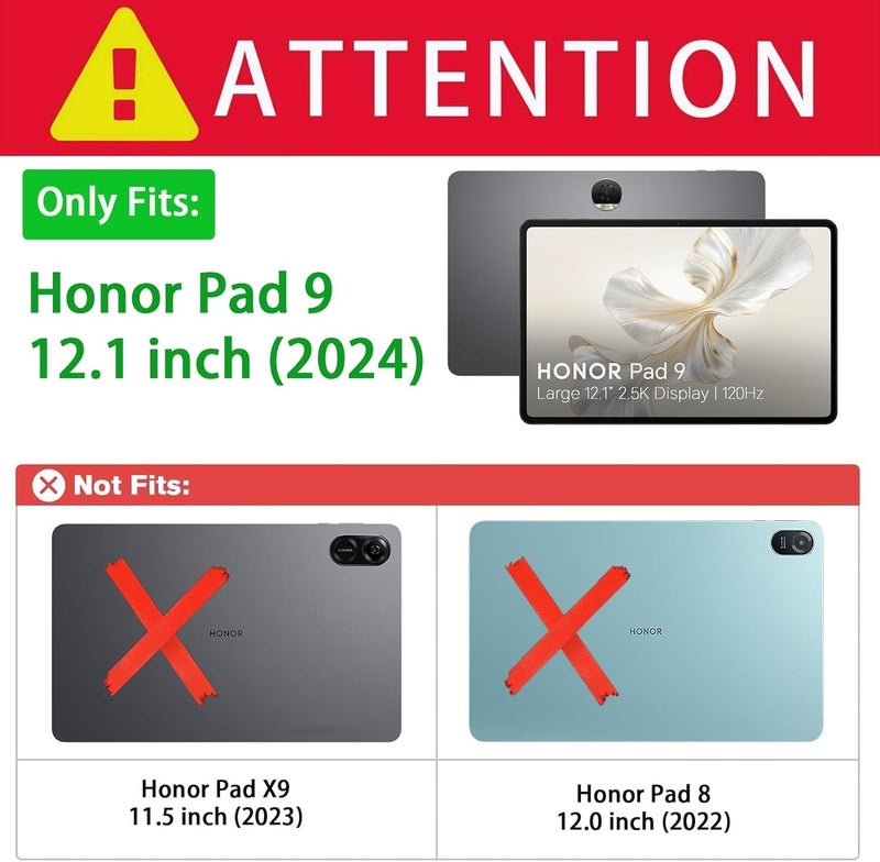TGK Rotating Cover for Honor Pad 9 12.1 Inch Tablet Leather Flip Case (Rose Gold) - Image 2