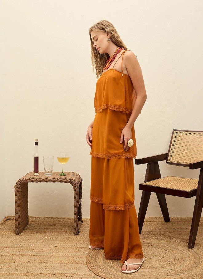 ساسافراس فستان ماكسي سادة للنساء - Image 3