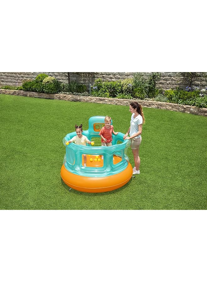 Bestway Up In & Over Hops 'N Hoops Bouncer 152 X 152M X 117Cm - Image 2