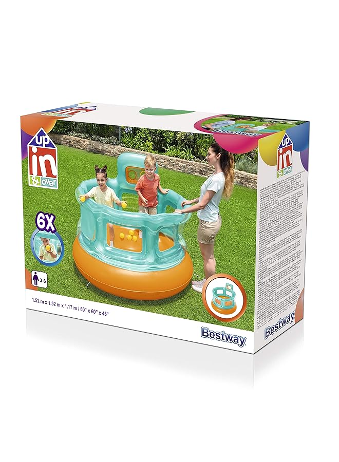 Bestway Up In & Over Hops 'N Hoops Bouncer 152 X 152M X 117Cm - Image 3
