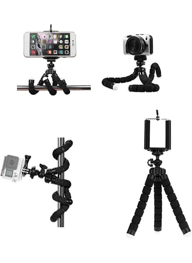 Generic Phone Tripod Stand Foam Protection Flexible Metal Phone Tripod 360 Degree Rotatable Extendable Tripod Stand  - Image 3